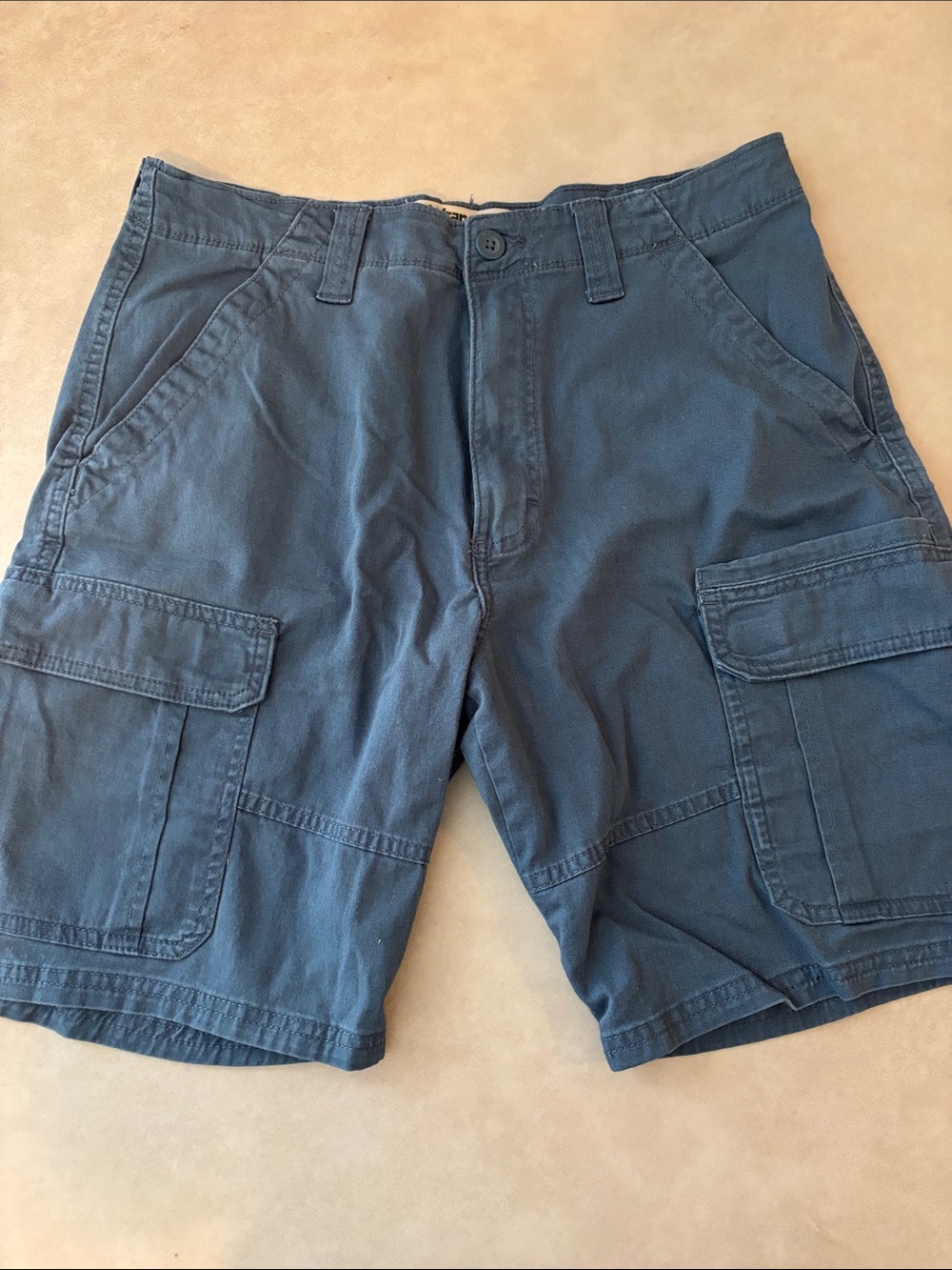 Wrangler Navy Blue Cargo Shorts with Utility Pockets
